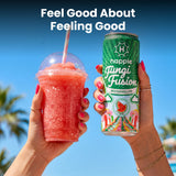 Watermelon Fungi-Powered Seltzer