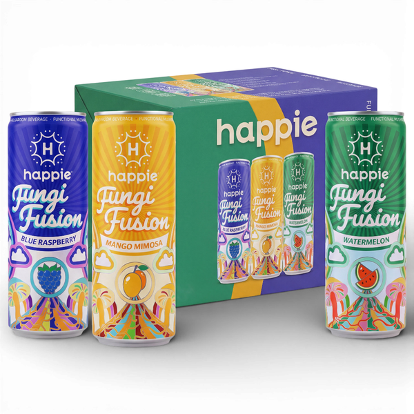 Happie Fungi Fusion Mushroom Drink Variety Pack - 12 Pack
