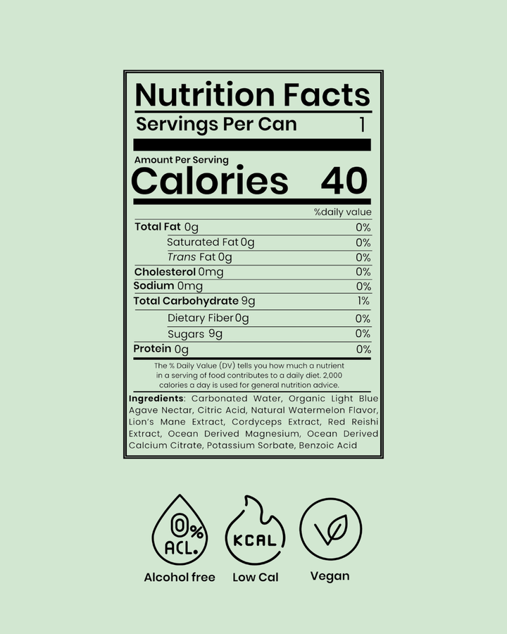 Watermelon Functional Mushroom Drink - 6-Pack